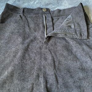 Corduroy Black Mini Skirt